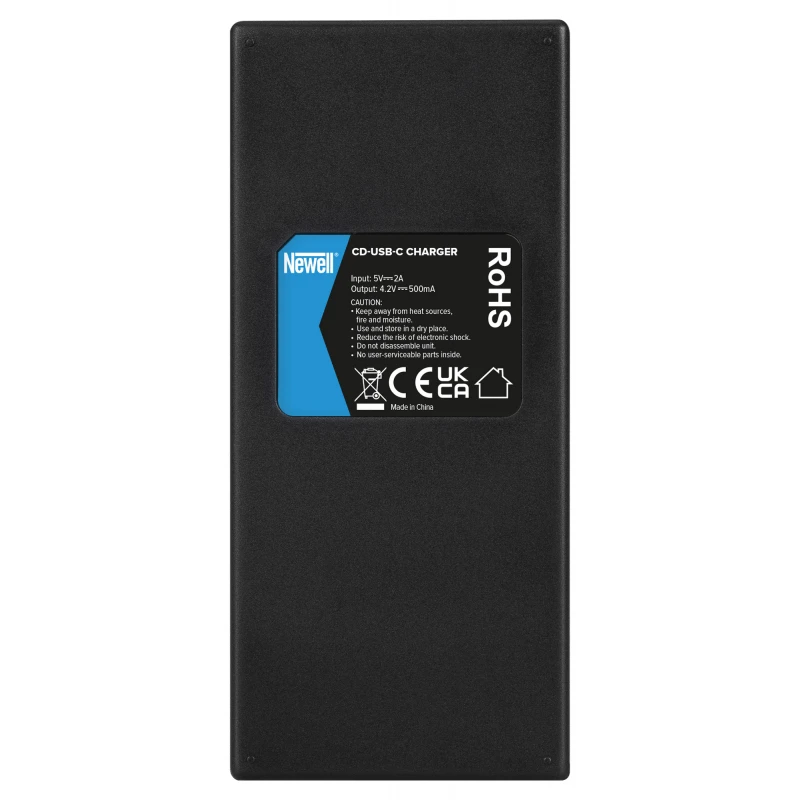 Baterijų Įkroviklis - Newell CD-USB-C Trijų Kanalų Įkroviklis Sony NP-BX1 Baterijoms USB-C/Micro USB Juodas