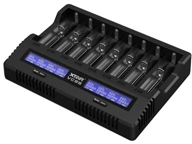 Baterijų Įkroviklis - XTAR VC8S Multi-Channel 1-8 Li-ion Ni-MH Cells USB-C