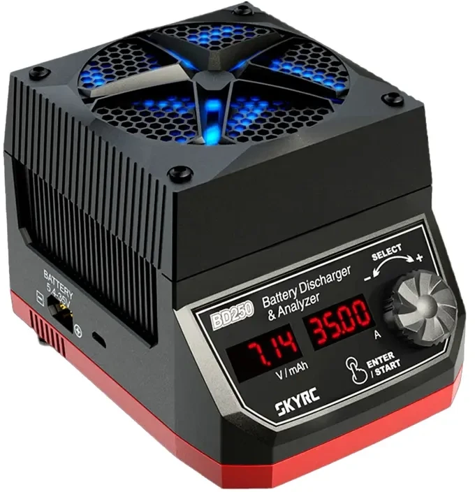 SkyRC BD250 akumuliatorių iškrovimo analizatorius