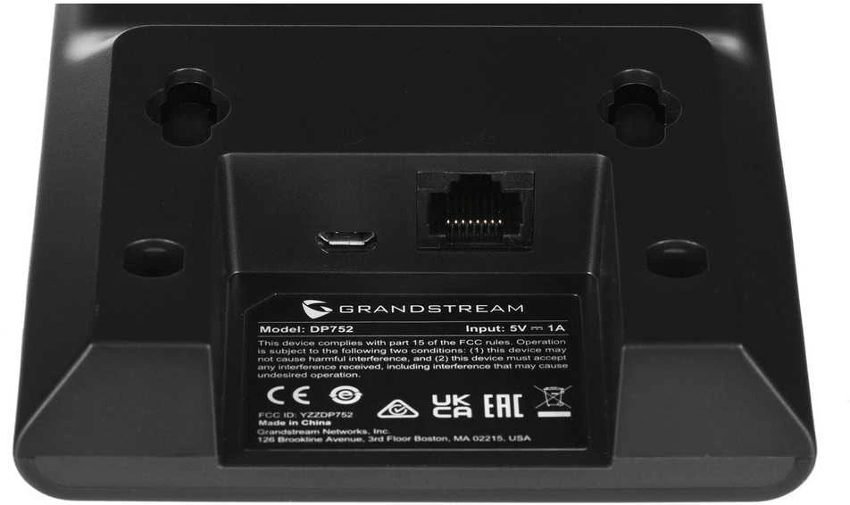 VoIP Bazinė Stotis - Grandstream GDP 752 Base 5 Handsets PoE 400m Range