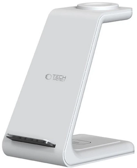 Įkrovimo stotelė Tech-Protect QI15W-A36 3in1 – balta
