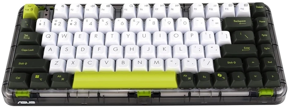 ASUS KD201 Jelly75 Volt Žalias Belaidė klaviatūra