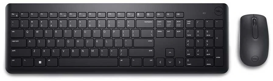 Dell Klaviatūra ir pelė | KM3322W | Klaviatūros ir pelės rinkinys | Wireless | Batteries included | Belaidė jungtis | Ukrainian | Juodas
