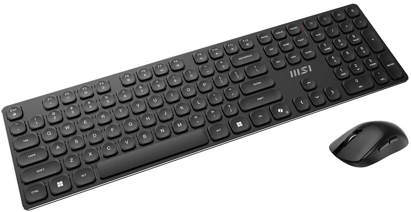 Klaviatūra MSI | FORGE K210 | Klaviatūros ir pelės rinkinys | Wireless | su pele | US | Scissor | Juodas