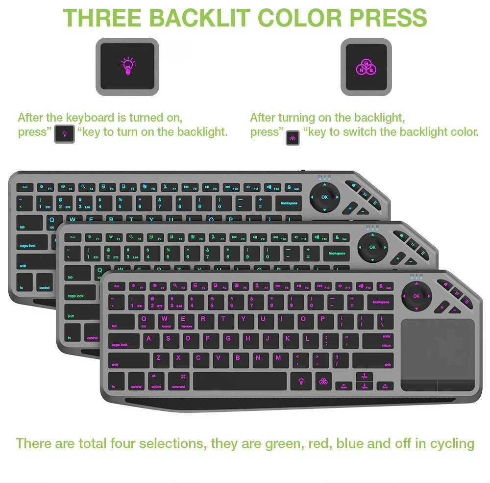 Belaidė Klaviatūra - Techly ICTB9801TB QWERTY Juoda