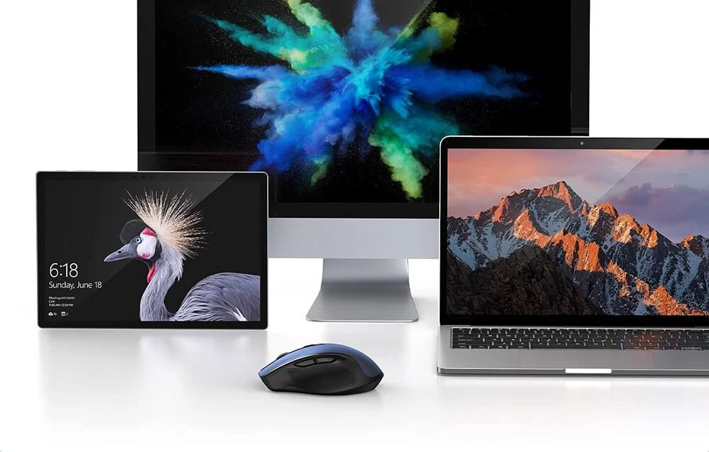 Ugreen MU006 optinė belaidė USB pelė 2.4GHz 4000 DPI - mėlynas