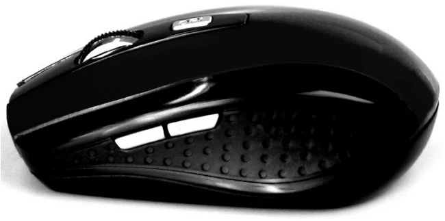 Belaidė optinė ergonomiška pelė Media-Tech RATON PRO MT1113K, tinka kairiarankiams ir dešiniarankiams, Nano USB adapteris, 1600DPI, juoda