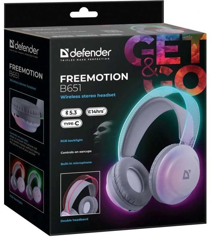 Ausinės DEFENDER BLUETOOTH FREEMOTION B651