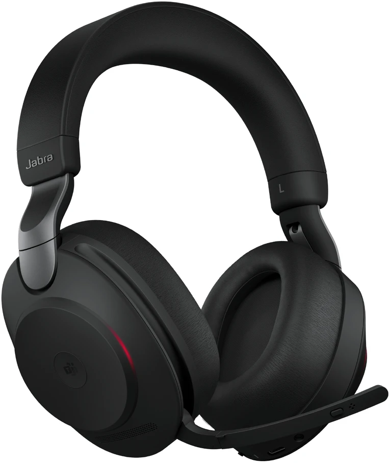 Ausinės Jabra Evolve2 85 MS + Įkrovimo stotelė + Link 380c Juodas
