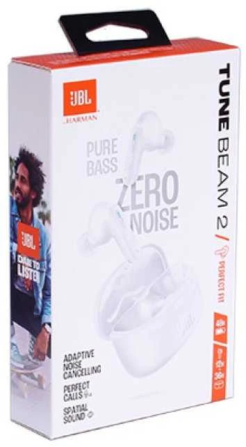 AUSINĖS BELAIDĖS JBL TUNE BEAM 2 BALTOS