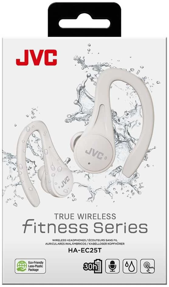 JVC HA-EC25TWU belaidės ausinės pakuotė