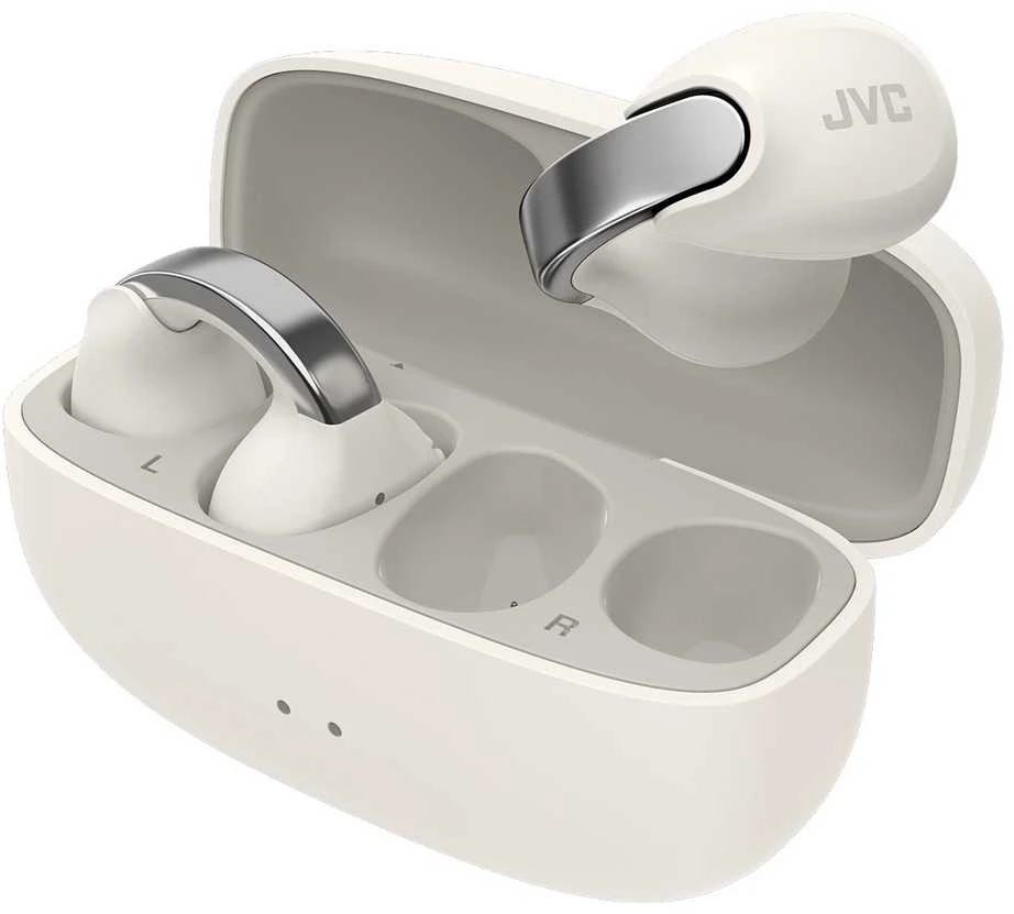 JVC HA-NP1TWU - open-back TWS earcuff ausinės, baltas