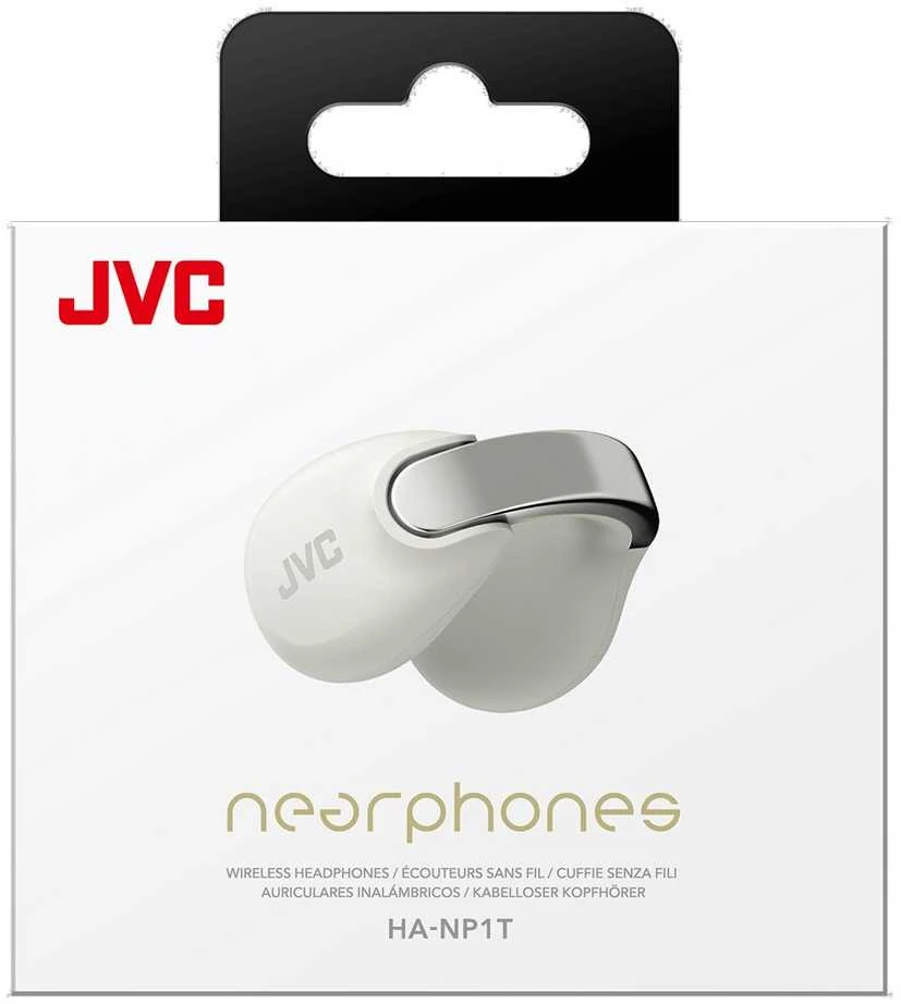 JVC HA-NP1TWU - open-back TWS earcuff ausinės, baltas