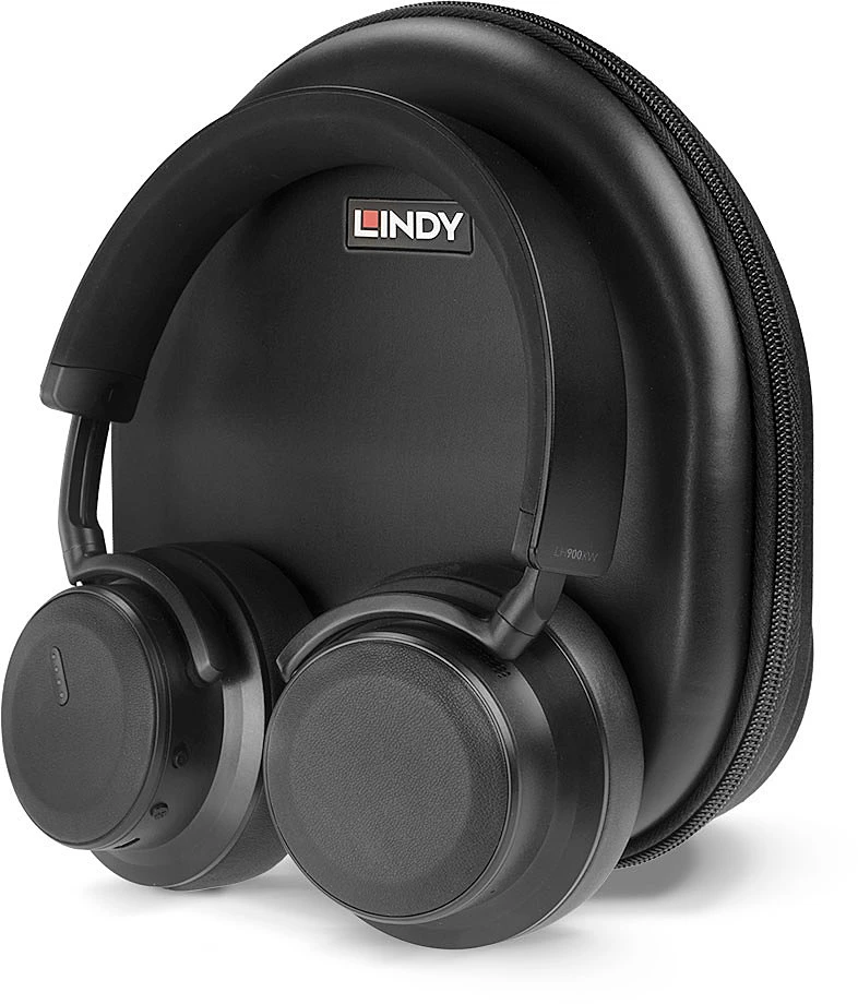 Belaidės Ausinės - Lindy LH900XW ANC, 40mm Garsiakalbis, 30H Baterijos Gyvavimo Laikas, Juoda