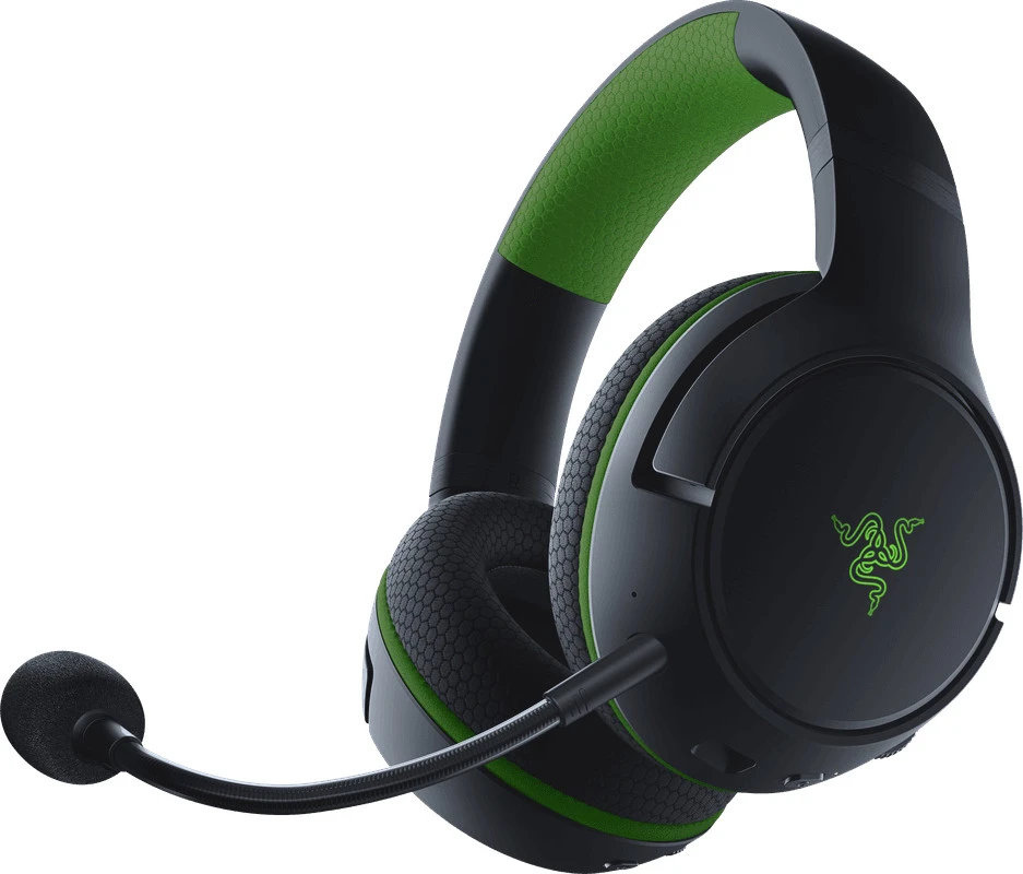 Belaidės žaidimų ausinės Razer Kaira Pro, skirtos Xbox Series X ir mobiliems Xbox žaidimams, Juodos spalvos