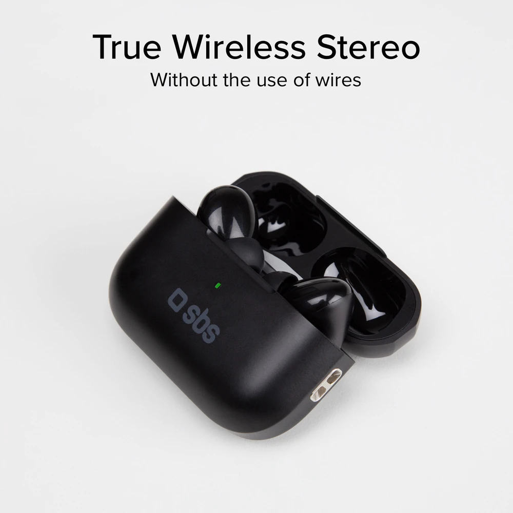 Belaidės Ausinės - SBS Air Kab Max TWS, Juoda