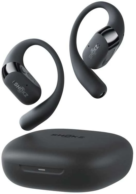 Shokz OpenFit 2 Kaulų laidumo ausinės, Juodas spalvos