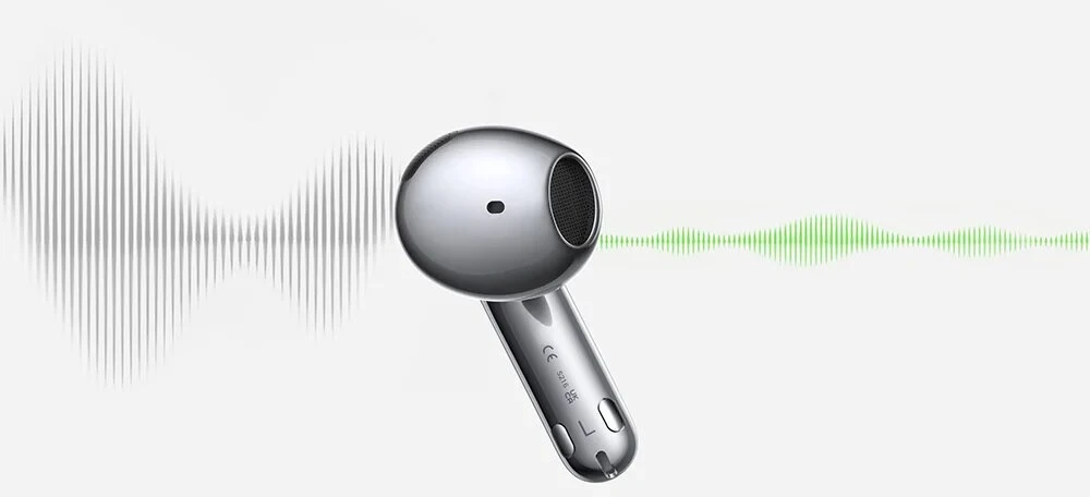 Belaidės ausinės - UGREEN LightBuds Magic WS216 65386 Bluetooth 6.0 LDAC ANC pusiau įkišamos į ausis, USB-C