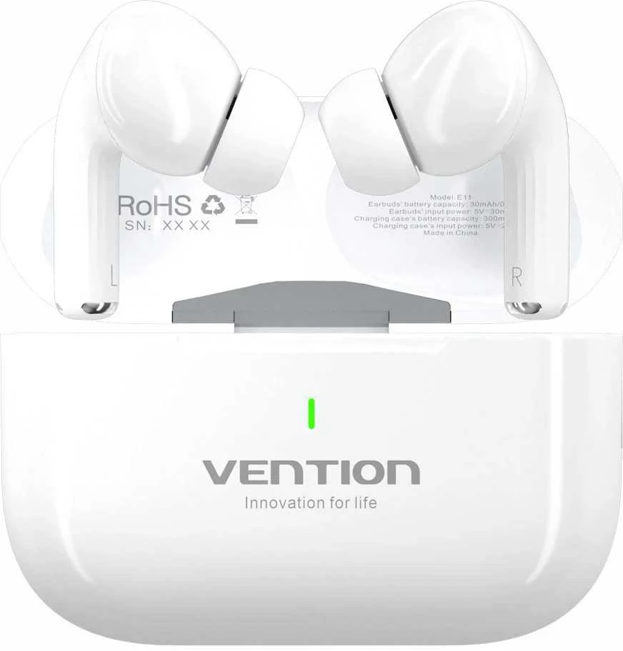 Vention Echo Lite E11 Ausinės True Belaidės Stereo (TWS) Open-ear Calls/Music USB Type-C Bluetooth Baltas