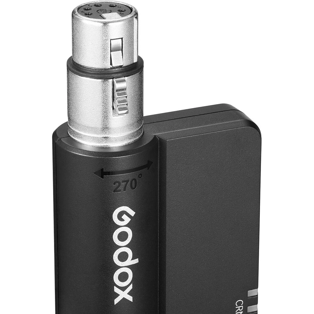 Belaidis DMX Imtuvas - Godox TimoLink RX 300 m Diapazonas 5-Pin XLR Jungtis Juoda
