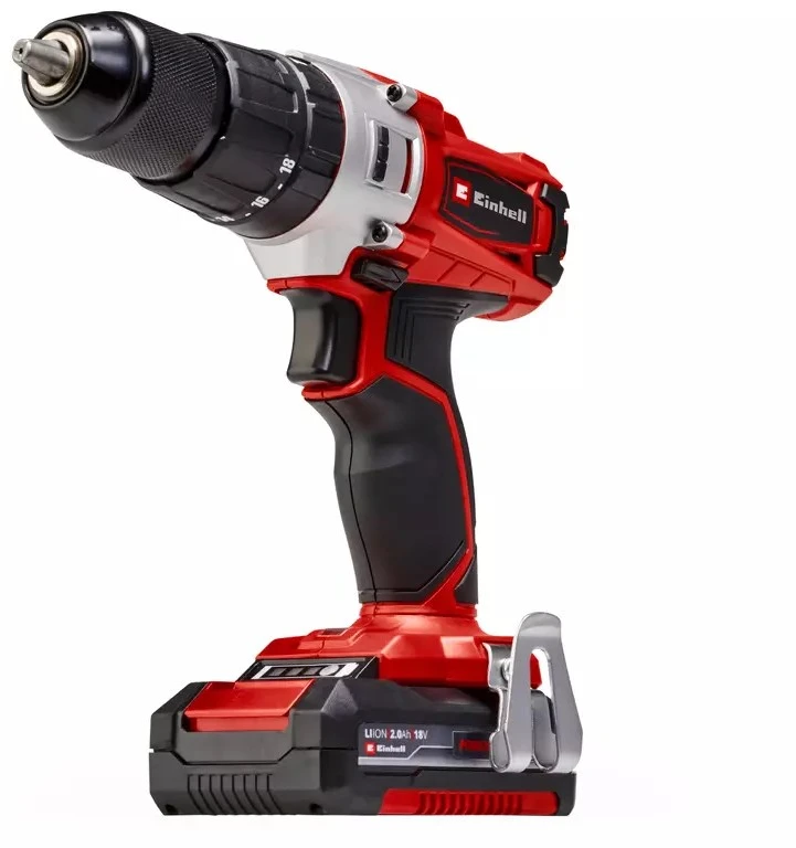Belaidis Gręžtuvas - Einhell TE-CD 18/2 18V Be Raktelio 2 Greičių Raudonas, Juodas