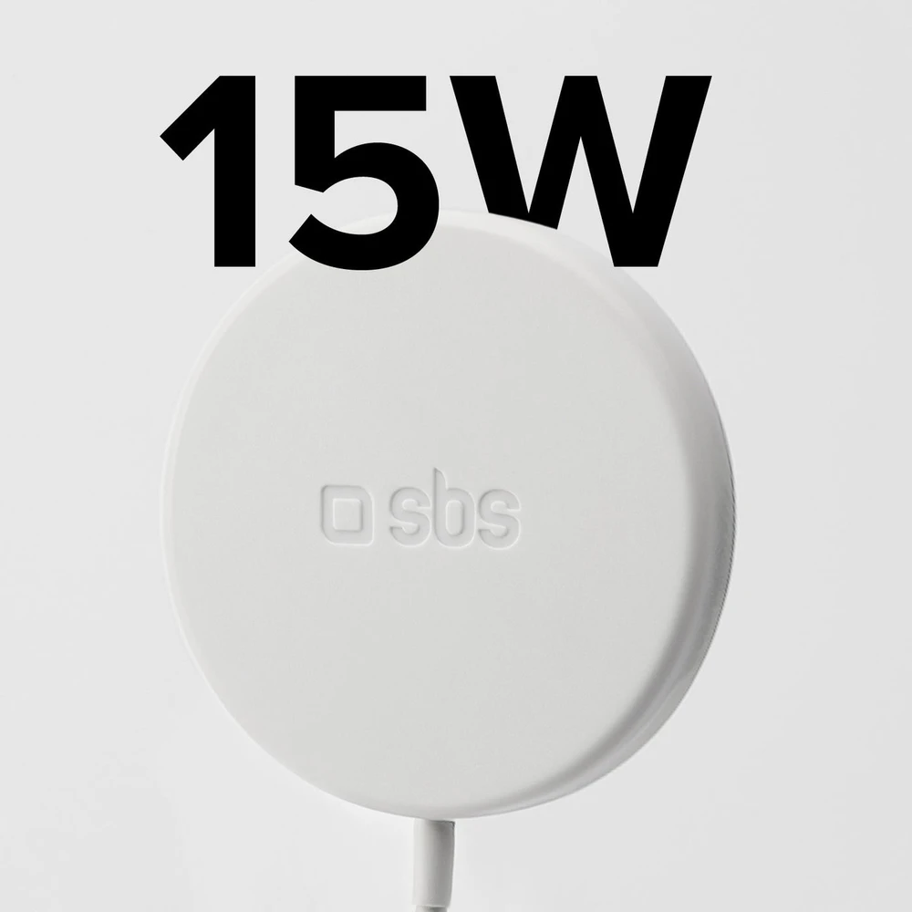 Belaidis Įkroviklis - SBS MagSafe Belaidis Įkroviklis 15 W, Baltas