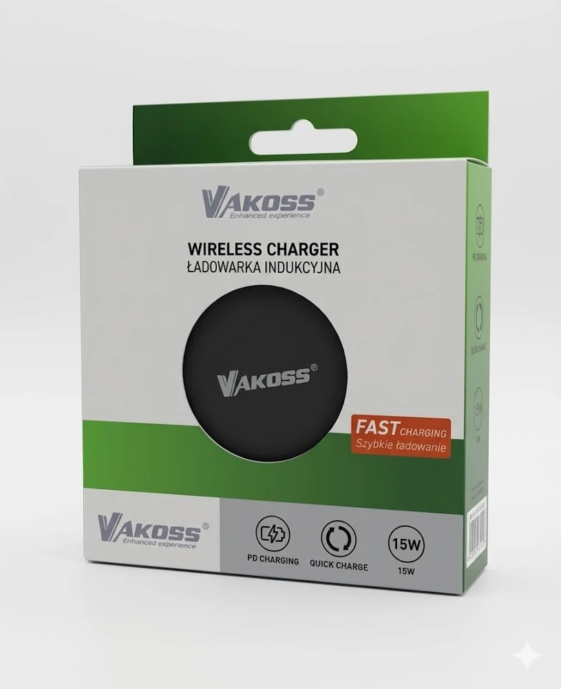 Vakosss MY5316K Magnetic Wireless Charger 15 W