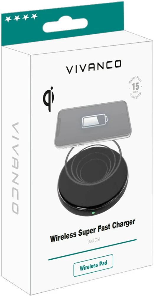 Belaidis Įkroviklis - Vivanco 61341 Greitasis Įkroviklis 5 W 7,5 W 10 W 15 W LED USB Laidas