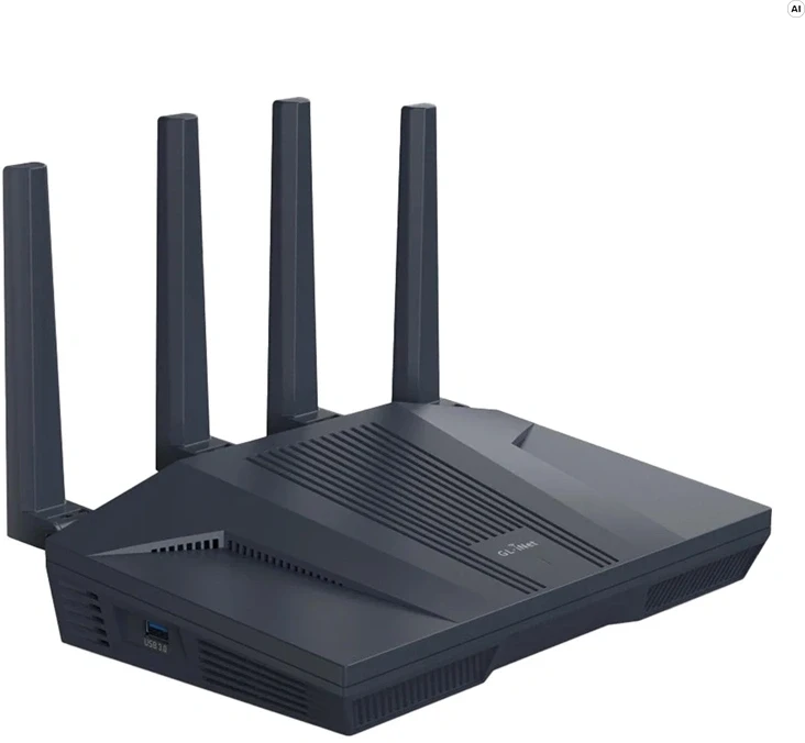 GL.iNet GL-MT6000 belaidis maršrutizatorius – WiFi 6 AX6000, 2.5G, USB 3.0
