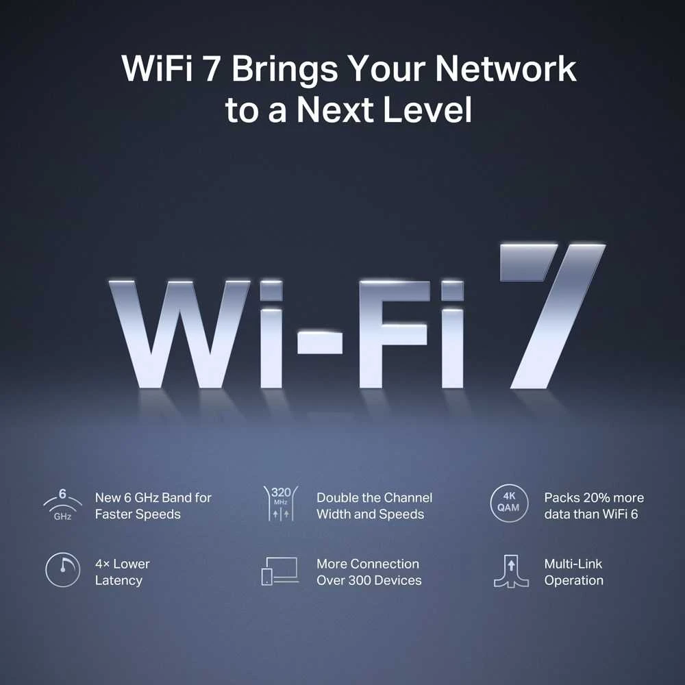 Mercusys BE9300 Tri-Band Wi-Fi 7 Maršrutizatorius | Mercusys