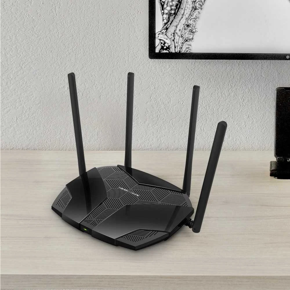 TP-Link Mercusys | AX1800 Dual-Band WiFi 6 Maršrutizatorius | MR70X | 802.11ax | 1201+574 Mbit/s | 10/100/1000 Mbit/s | Ethernet LAN (RJ-45) jungtys 3 | Tinklelio atramos Nr. | MU-MiMO Taip | Nėra mobiliojo plačiajuosčio ryšio | Antenos tipas 4xFiksuota