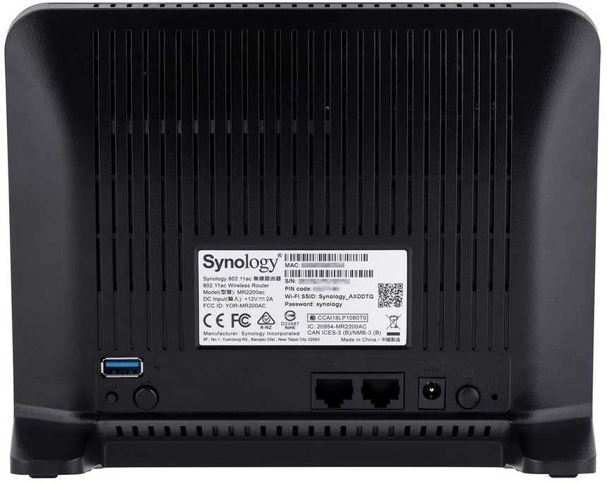 Modemas Maršrutizatorius Synology MR2200ac (xDSL (cable connector LAN), 2,4 GHz, 5 GHz)