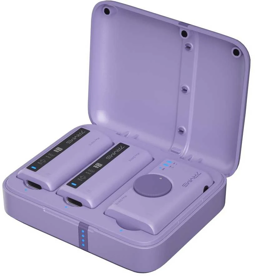 Belaidis Mikrofonas - 7Ryms iRay DW10 Dviejų Kanalų Imtuvas ir Siųstuvai Violetinė