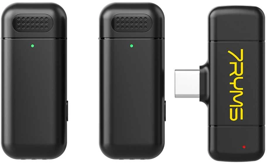 Belaidis Mikrofonas - 7Ryms Rimo S1 USB-C, 2 Siųstuvai, 50m Diapazonas