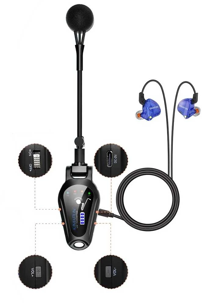 Belaidis Mikrofonas - Kimafun KM-U307-1 UHF Sistema su Įkraunama Baterija