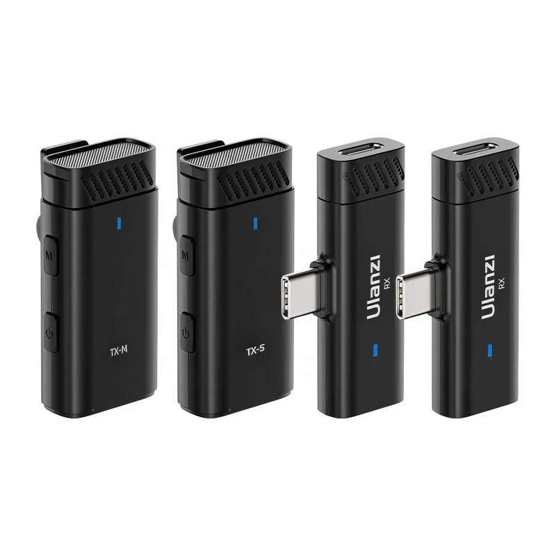 Belaidis Mikrofonas - Ulanzi HM2301 2 Siųstuvai 2 Imtuvai USB-C