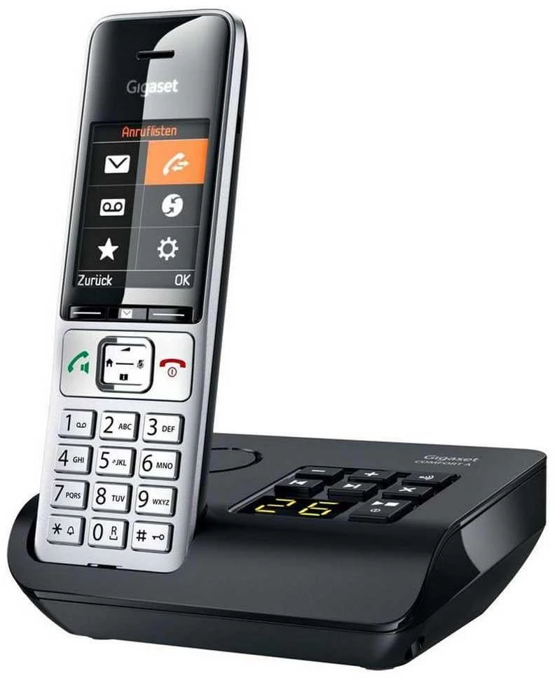Belaidis telefonas - Gigaset 500A Comfort (Gigaset, 200 įrašų, 17 val. pokalbio laikas)