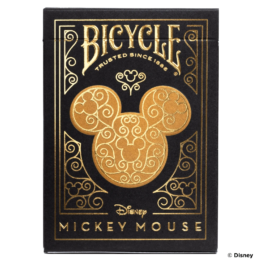Bicycle Disney Mickey Mouse Kortos (Juodos Ir Auksinės)