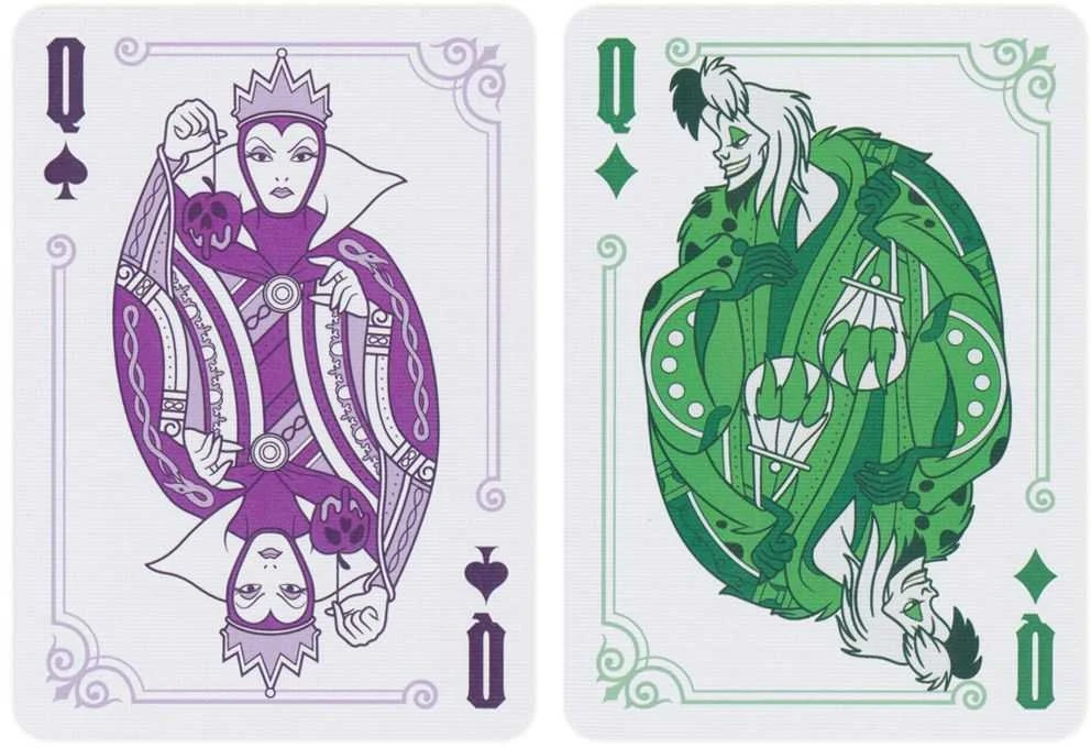 Bicycle Disney Villains Žaidimo Kortos (Violetinės)