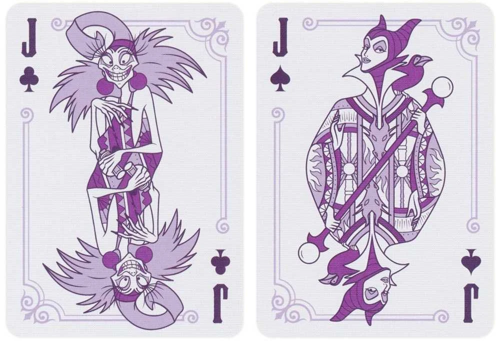 Bicycle Disney Villains Žaidimo Kortos (Violetinės)