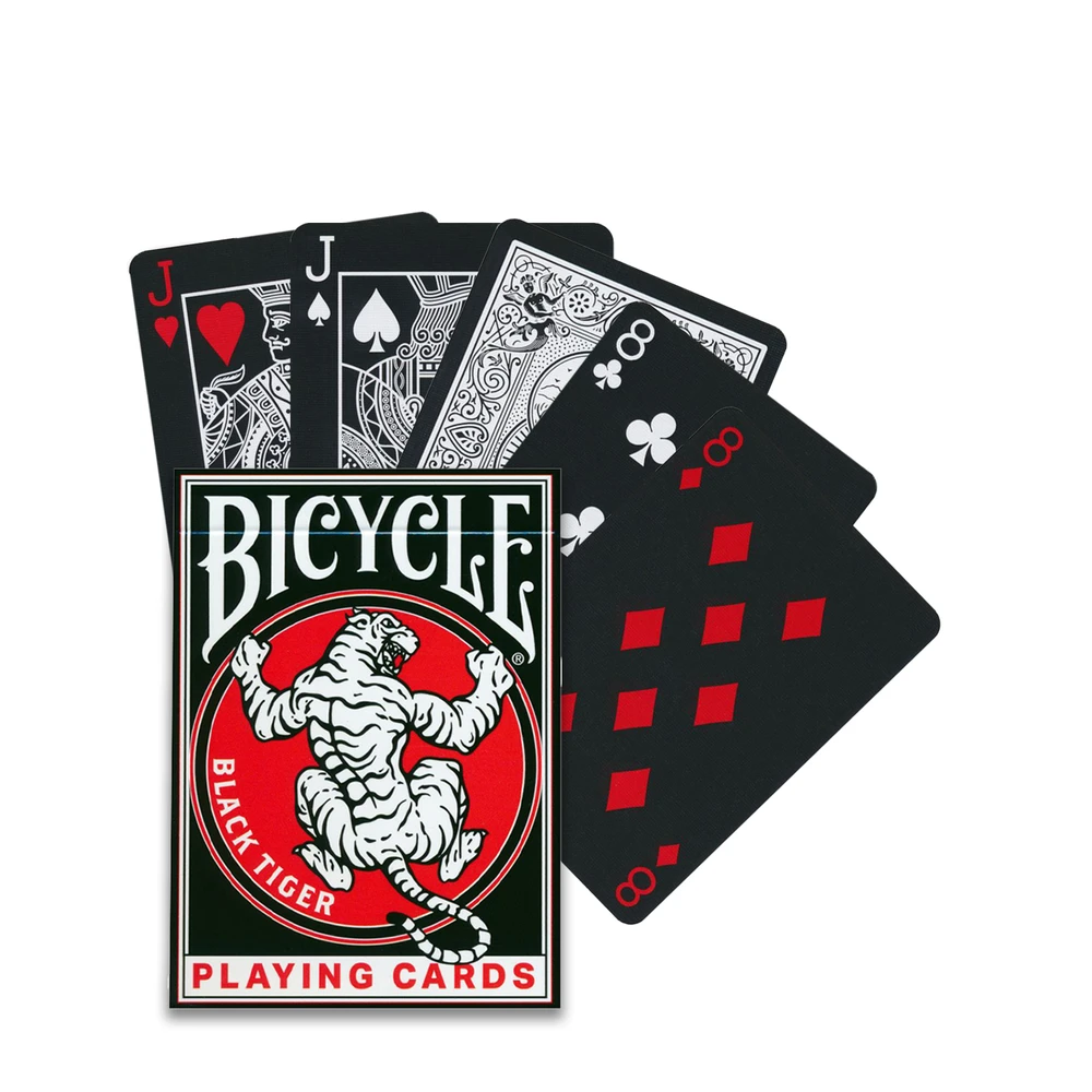 Bicycle Juodas Tiger Revival Edition Žaidimo Kortos