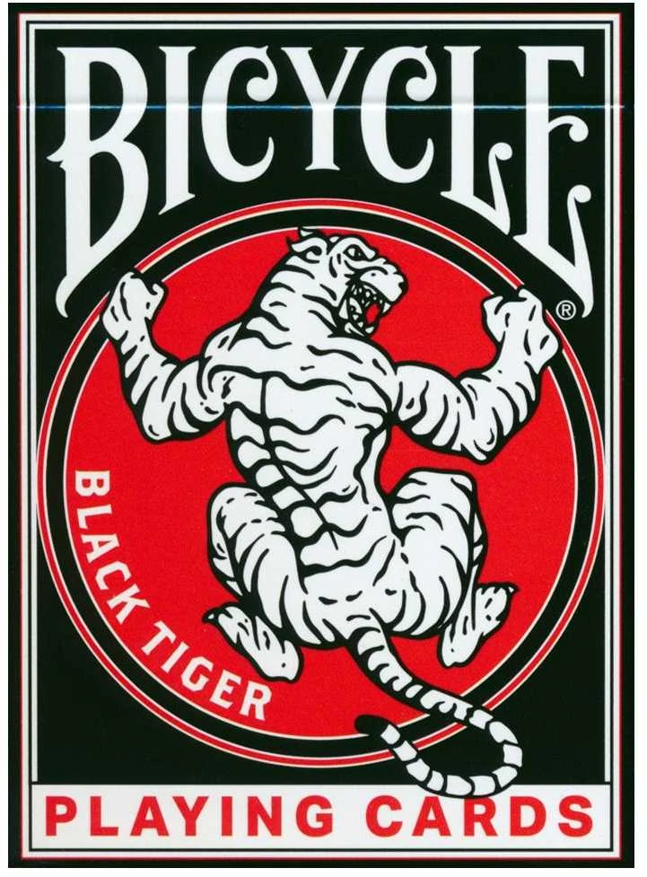 Bicycle Juodas Tiger Revival Edition Žaidimo Kortos
