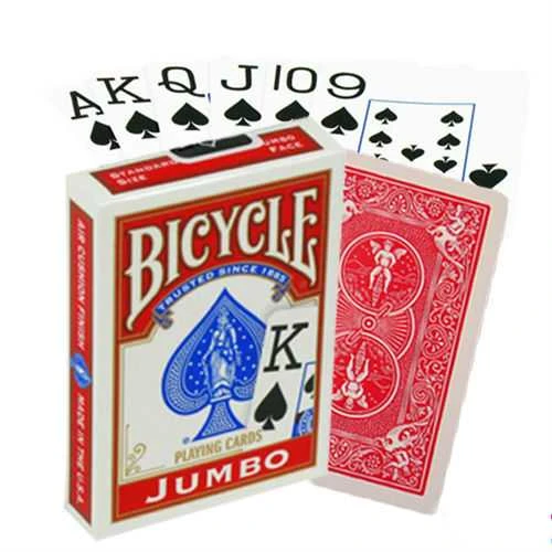 Bicycle Rider Jumbo Pokerio Kortos (Raudonos)