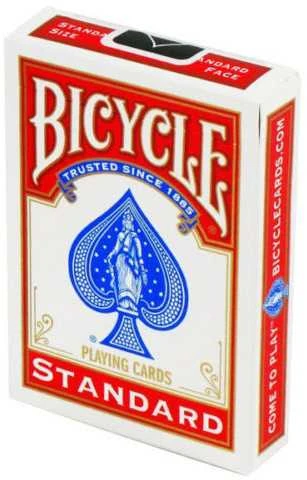 Bicycle Rider Standard Keturios Kortų Kaladės (Juodos ir Raudonos)