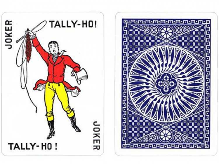 Bicycle Tally-Ho Circle Pokerio Kortos (Mėlynos)