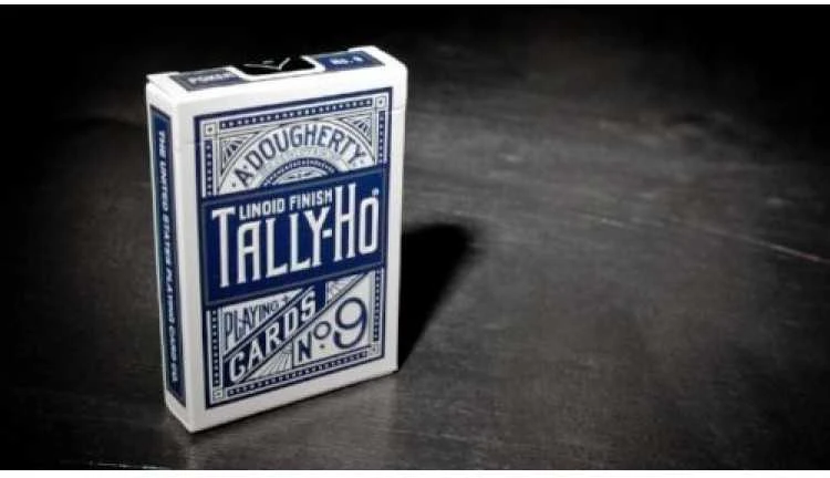 Bicycle Tally-Ho Fan Back Žaidimų Kortos (Mėlynos)
