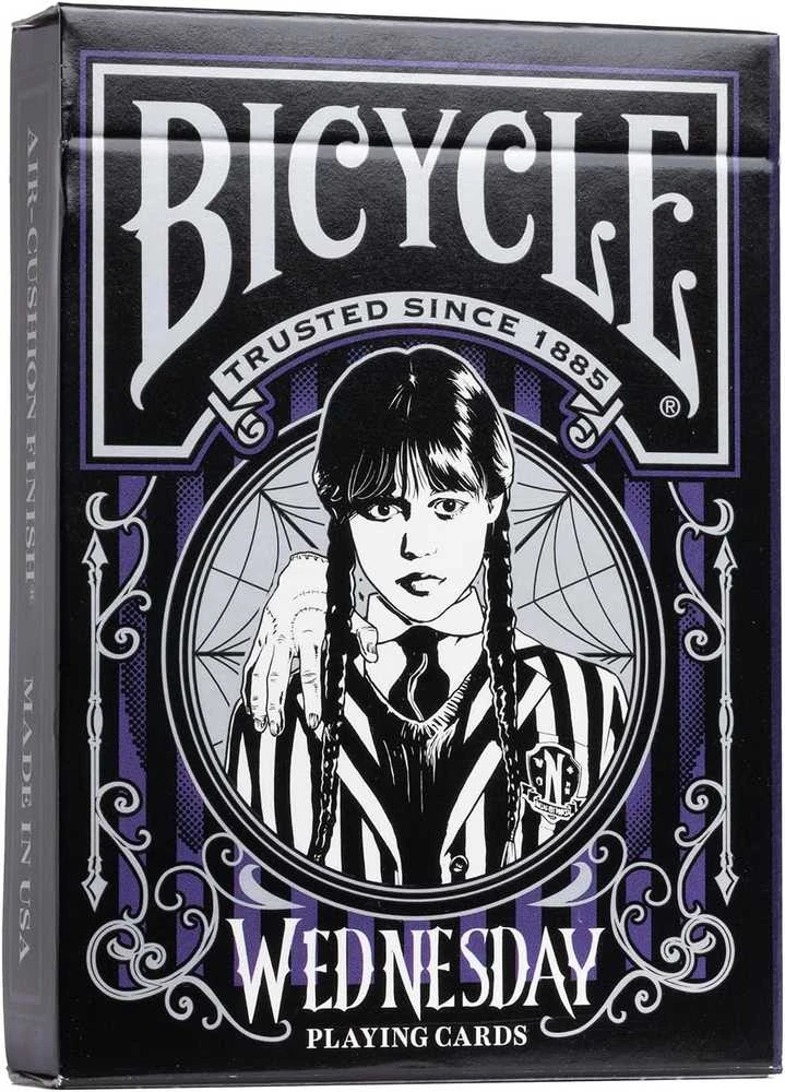 Bicycle Kortų Žaidimas - Trečiadienio Adams Dviratininkės Žaidimų Kortos 63.5 x 88.9 mm Plastiku Padengtos