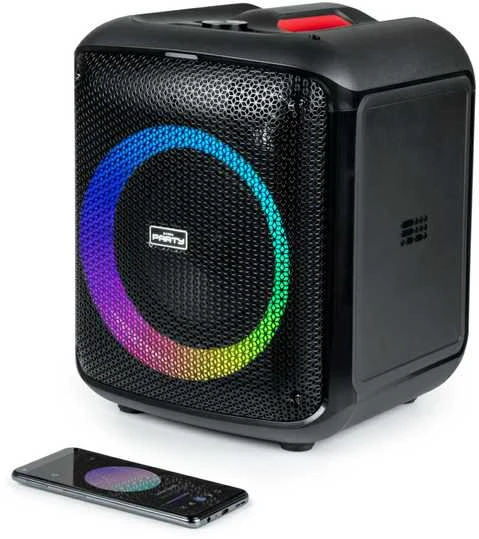 Big Ben Bigben Party Luminous Garsiakalbis BT 200w Usb Sd Aux Mikrofonas Nuotolinio valdymo pultas Juodas