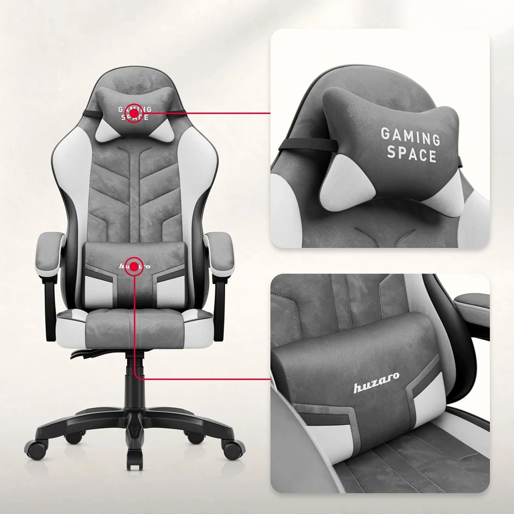 Huzaro Force 2.7 Pilkas Gaming Chair