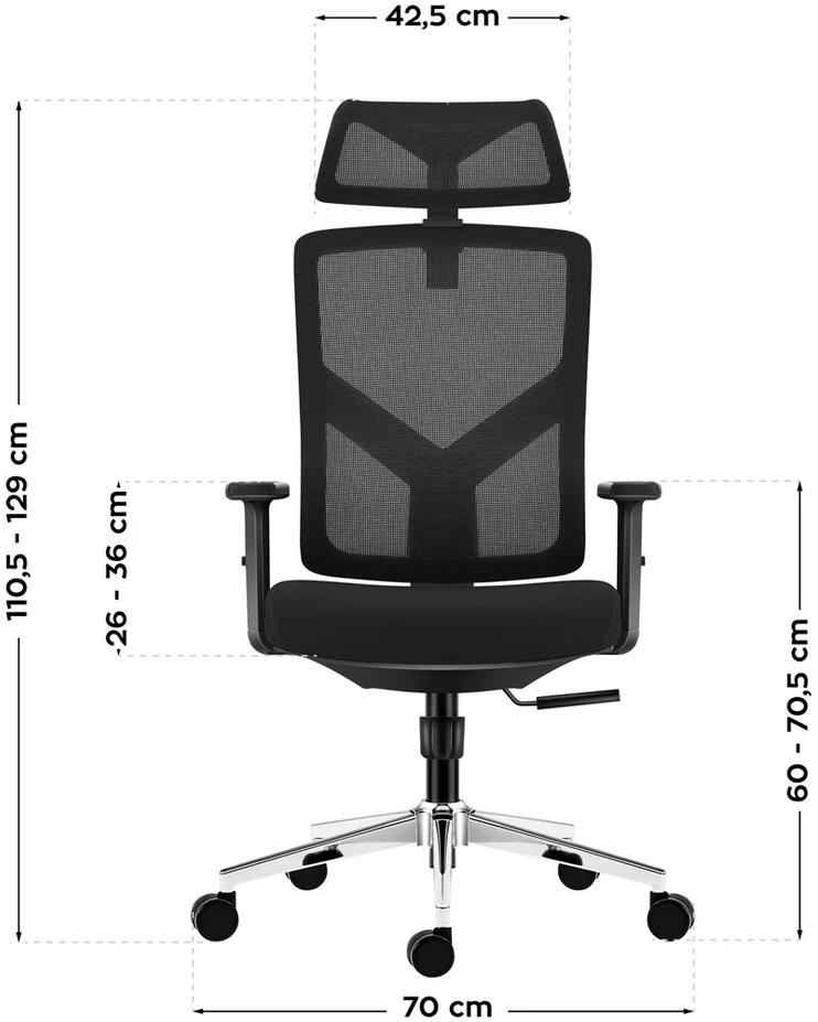 Biuro kėdė „Mark Adler Manager 3.3 Juodas“, ergonominė kėdė, juoda